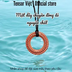 (Phạm Tráng Tensor Việt) Mặt dây chuyền 3 tần số 144mhz, 177mhz, 188mhz đồng đỏ nguyên chất, tensor ring