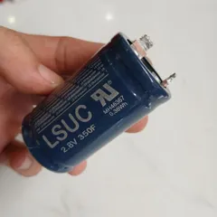 siêu tụ Hycap LSuc GW tháo bo mạch 2.8V 100F 3V 360F green capchế hàn cell pin 18650 pin lưu trữ đề xe máy