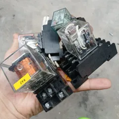 [kèm đế] rờ le relay trung gian kiếng  220V 24V các hãng omron Schneider  MY2 MY4N MY2N-GS MY2N-J