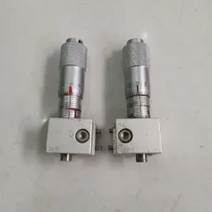 cụm cặp 2 panme Mitutoyo Japan kèm đế nhôm tháo máy tinh chỉnh vị trí 0.01mm
