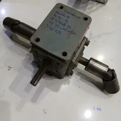 [emerson USA] hộp số giảm tốc kèm 2 khớp nối tỉ lệ 1/5 bánh răng trục vít