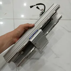 bộ khung nhôm trượt dây đai hành trình 210 ray bản 9 step 56 có encoder japan