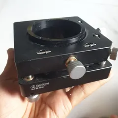 bộ chỉnh nghiêng thăng bằng kèm XY 2 trục có khóa optosigma vuông 95mm thông lỗ 55mm nhôm anode đen
