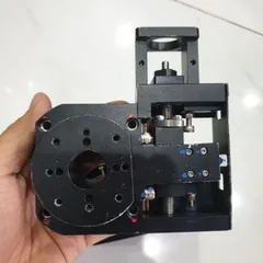 bộ trục z mini và mâm xoay góc dùng động cơ hành trình 10mm sẵn gá động cơ