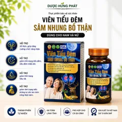 Viên Tiểu Đêm Sâm Nhung Bổ Thận giúp bổ thận, giúp tăng chức năng thận, giảm tiểu đêm, tiểu không tự chủ hộp 30 viên