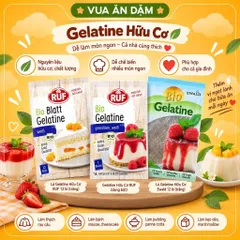 Bột, Lá Gelatine [mẫu mới] Organic Ruf, Sobo cho bé ăn dặm và cả nhà