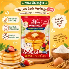 (Mẫu mới 150g) Bột làm bánh Pancake Hotcake Morinaga Nhật Bản 150g [Mẫu mới 150g]