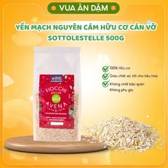 Yến mạch hữu cơ cán vỡ SOTTOLESTELLE Ý 500g