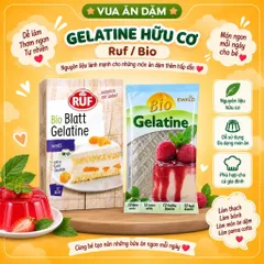 Gelatine Hữu Cơ Ruf / Bio Dạng LÁ cho bé ăn dặm và cả nhà
