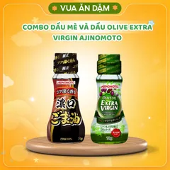 Combo Dầu mè và Dầu Olive Extra Virgin Ajinomoto 70g