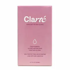 Dung Dịch Vệ Sinh Phụ Nữ Clarté Organic Có Postbiotic Và Thảo Dược Thiên Nhiên, Hỗ Trợ Cân Bằng pH, Dưỡng Ẩm, Làm Sạch Dịu Nhẹ, Chăm Sóc Hệ Vi Sinh Vùng Nhạy Cảm