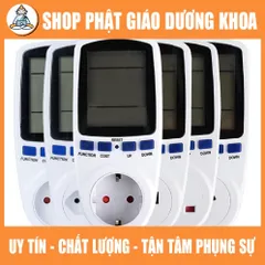 Đồng hồ LCD đo công suất tiêu thụ điện thiết bị điện 220V, ổ cắm đo công suất tiêu thụ điện
