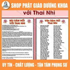 TO92 - Tờ Sám Hối Với Thai Nhi, IN 2 MẶT, ÉP PLASTICS NHIỀU CỠ  DƯƠNG KHOA SHOP