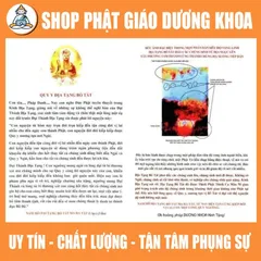 Gieo duyên TỜ QUY Y NGÀI ĐỊA TẠNG VƯƠNG BỒ TÁT ÉP PLASTICS  DƯƠNG KHOA SHOP