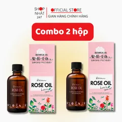 [COMBO 2 CHAI] Dầu hoa hồng  Nhật Bản 60ml Dầu dưỡng ủ tóc dưỡng da dưỡng móng phục hồi và dưỡng ẩm tóc Kokubo 868843