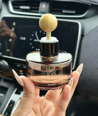 Nước hoa ô tô Hetras Black khử mùi sang trọng set 2 chai 77ml hương thơm cao cấp lưu hương lâu