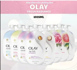 Sữa tắm Olay Fresh Radiance dưỡng sáng da mịn màng, làm sạch dịu nhẹ hương nước hoa 1035ml