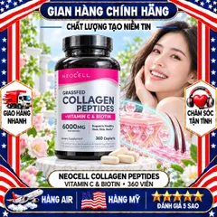 COLLAGEN MỸ NEOCELL GRASSFED COLLAGEN PEPTIDES + VITAMIN C & BIOTIN 6000MG HỘP 360 VIÊN