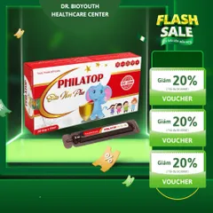 Philatop SỮA NON TỔ YẾN Đông trùng hạ thảo, đạm thuỷ phân Hồng sâm Nhung hươu Yến sào hỗ trợ tăng sức đề kháng 20 ống