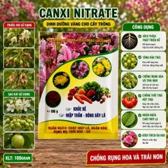Canxi Nitrate Siêu Tạo Mầm Hoa Tăng Đậu Quả 100gram - Chống Rụng Hoa Trái Non - Hạn Chế Thối Trái -Tăng Khả Năng Hấp Thu