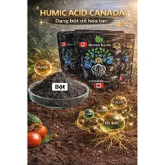 {DẠNG BỘT}Phân Bón Humic Acid Canada Nhập Khẩu Kích Ra Rễ Cực Mạnh - Túi 1Kg