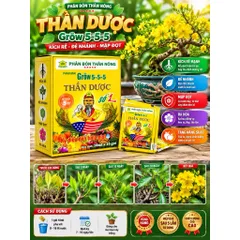 Hộp 10 Gói Phân Bón Lá Thần Dược Grow 5-5-5 10ml Kích Rễ Bung Đọt Ra Hoa Đậu Trái Phục Hồi Cây Trồng