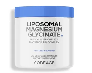 Codeage Liposomal Magnesium Glycinate - Viên Uống Hỗ Trợ Hệ Thần Kinh, Tăng Cường Sức Đề Kháng, Hộp 240 Viên Mỹ