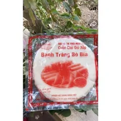 125 Lá bánh tráng bò bía cuốn chả giò xốp size 20cm - Bánh đa nem bò bía( 5 gói)