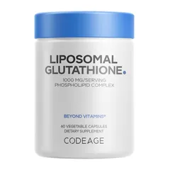 Codeage Liposomal Glutathione 1000mg - Cải thiện lão hóa da hỗ trợ nám tàn nhang chính hãng Mỹ