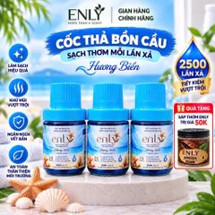 MUA 3 CỐC TẶNG 1 SÁP THƠM   50K - ENLY cốc thả bồn cầu thơm mát diệt khẩu bảo vệ sức khoẻ gia đình Tẩy Viên