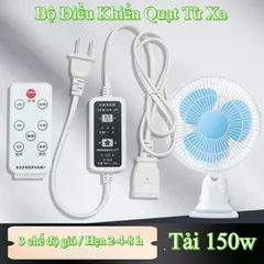 Bộ Chuyển Đổi Quạt Thường Thành Quạt Thông Minh Có Remote Điều Khiển Từ Xa – 3 Tốc Độ, Chế Độ Ngủ, Hẹn Giờ 2/4/8h