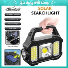 Đèn Pin Năng Lượng Mặt Trời Siêu Sáng Đa Năng Chống Thấm Nước Có Thể Sạc Lại Phù Hợp Cho Cắm Trại /