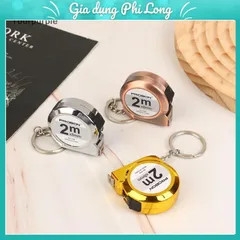 Thước Cuộn Mini Nhỏ Gọn  Di Động Thước Băng Di Động Móc Chìa Khóa Di Động 2 M Thước Băng Thép Gia Đình