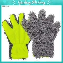 Găng Tay Rửa Xe Xỏ 5 Ngón San Hô Tạo Bọt Rửa Xe Ô Tô, Găng Tay Siêu Tạo Bọt, Chất Liệu Mềm Mịn Dễ Luồn Ngóc Ngách