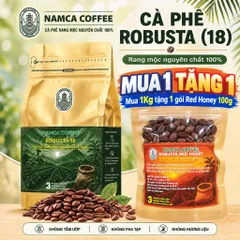 (1 Kg) CÀ PHÊ ROBUSTA S18 (Đak Lak) - Rang Mộc Nguyên Chất 100% (Đã bao gồm 8% VAT) 899245