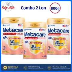 [Combo 2 Lon] Sữa Bột Metacare Colos Lactoferrin Plus Lon 800g - Tăng Cường Miễn Dịch Sức Đề Kháng Cho Bé