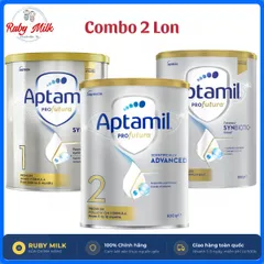 [Combo 2 Lon] Sữa Bột Aptamil Profutura Úc Mẫu Mới Synbiotic DHA Hỗ Trợ Tiêu Hóa Cho Bé Lon 800g