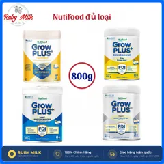 [Đủ Loại] Sữa Bột Nutifood Sweden GrowPLUS+ Vàng, Bạc, Đỏ mmunel/Lactoferin Cao Lớn Vươt Trội Lon 800g Đủ Số