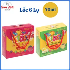 Lốc 6 Lọ nước yến sào Nunest Kids 70 ml (từ 6 tháng)