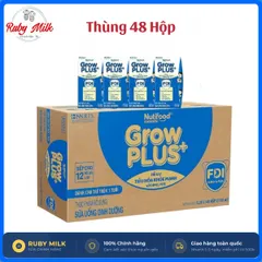 Thùng 48 Hộp Sữa Pha Sẵn Nutifood GROWPLUS+ Xanh Nhạt  110ml, 180ml (Tiêu Hóa)