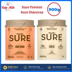 Sữa bột cho người lớn tuổi Vinamilk Sure Prevent , Sure Diacerna Lon 900g