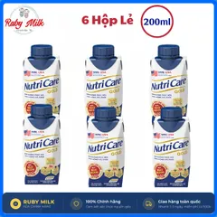 Combo 6 Hộp dùng thử Sữa Pha Sẵn NUTRICARE GOLD 200ML - Giúp Ngủ Ngon Hỗ Trợ Tim Mạch Cơ Xương Khớp Dễ Hấp Thụ Tiêu Hoá