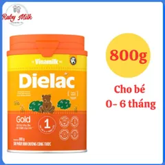 Sữa Bột Dielac Alpha Gold 1 Lon 800g (Cho Trẻ Từ 0 - 6 Tháng)