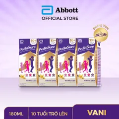 Combo 3 Lốc Sữa Pha Sẵn Pediasure 10+ Hộp 180ml dành cho trẻ từ 10 tuổi trở lên