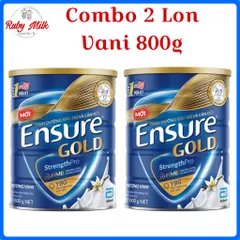 Combo 2 Lon Ensure Gold Hương Vani Lon 800g