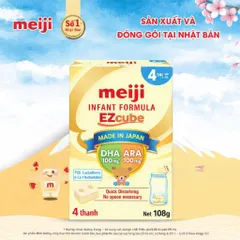 Sữa Meiji Infant Formula Hộp 4 Thanh 108g (Cho bé 0-12 tháng)