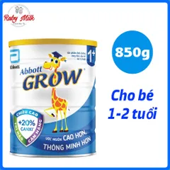 Sữa Bột Abbott Grow 1+ lon 850g Cho bé 1-2 tuổi