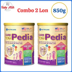 Combo 2 Lon Sữa Bột Nutricare Care 100 Pedia 2+ Lon 850g (Cho bé 2-10 Tuổi)