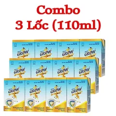 Combo 3 Lốc Sữa Pha Sẵn Abbott Grow 110ml Vani (12 Hộp)