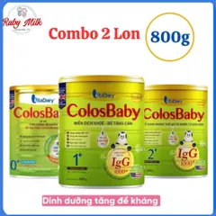 Combo 2 Lon Sữa bột ColosBaBy Gold Lon 800g Đủ Số Cho Bé